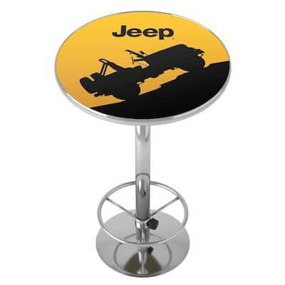 Jeep Silhouette Chrome Pub Table