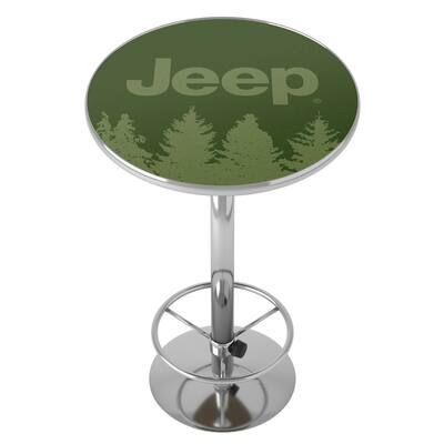 Jeep Tree Chrome Pub Table
