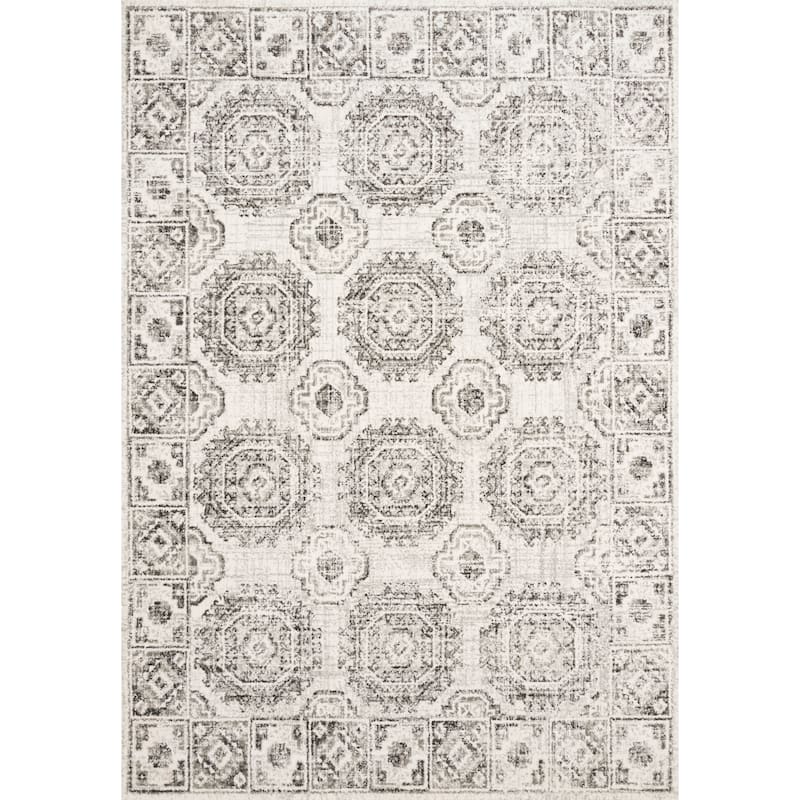 Alexander Home Bellagio Kaleidoscope Distressed Traditional Rug