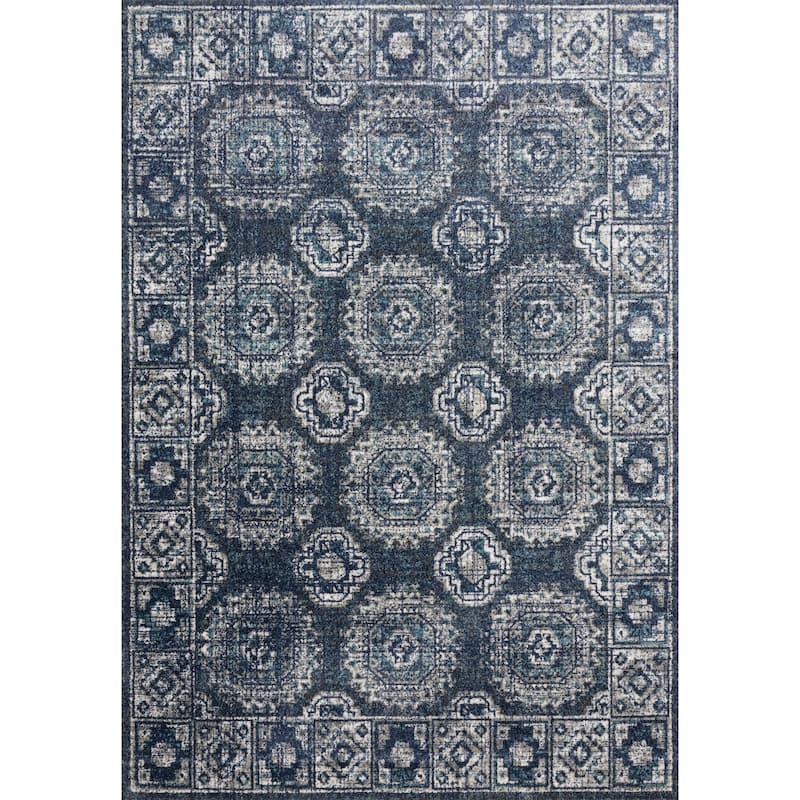 Alexander Home Bellagio Kaleidoscope Distressed Traditional Rug