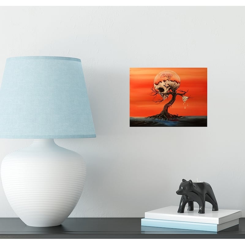 CANVAS Dali's Skull by Ed Capeau Art Painting Reproduction - 8 x 10
