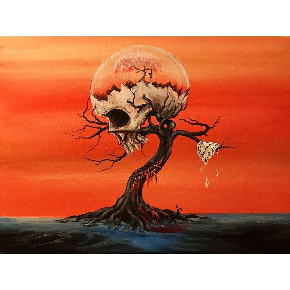 CANVAS Dali's Skull by Ed Capeau Art Painting Reproduction