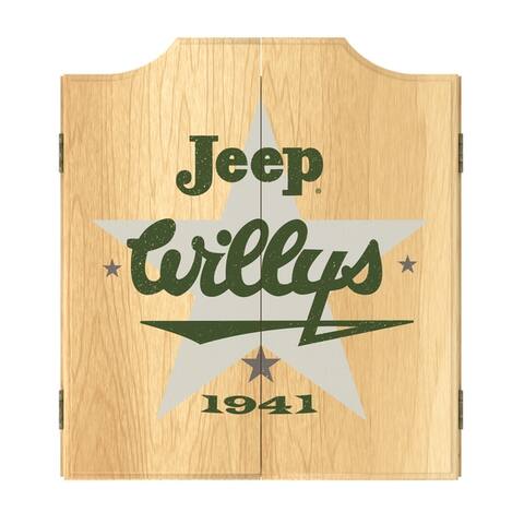 Jeep Willys 1941 Dart Board Cabinet Set