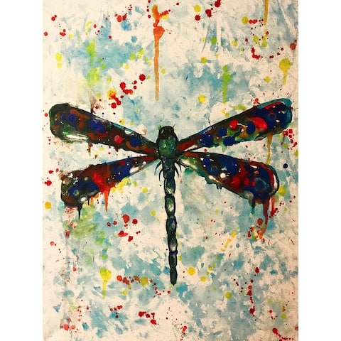 Pop Art Dragonfly by Ed Capeau Giclee Art Painting Reproduction POD