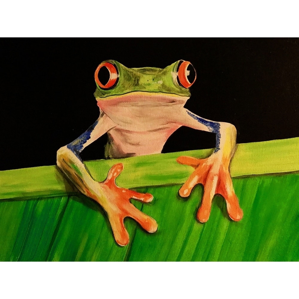 What The Frog by Ed Capeau Giclee Art Painting Reproduction POD