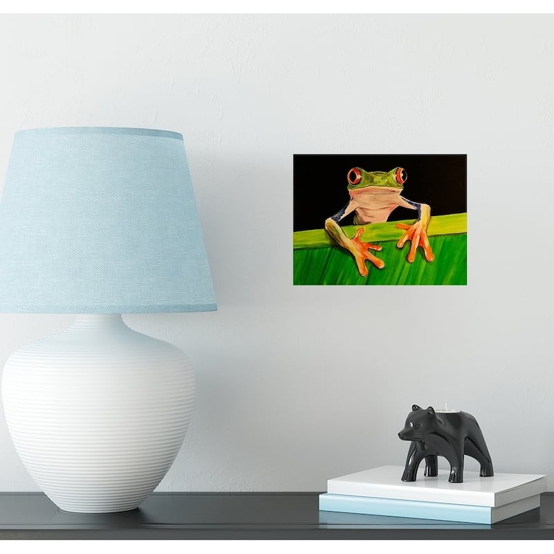 What The Frog by Ed Capeau Giclee Art Painting Reproduction POD - 8 x 10