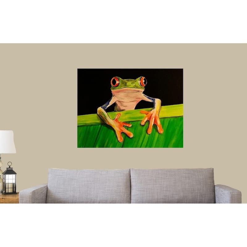 What The Frog by Ed Capeau Giclee Art Painting Reproduction POD - 24 x 32