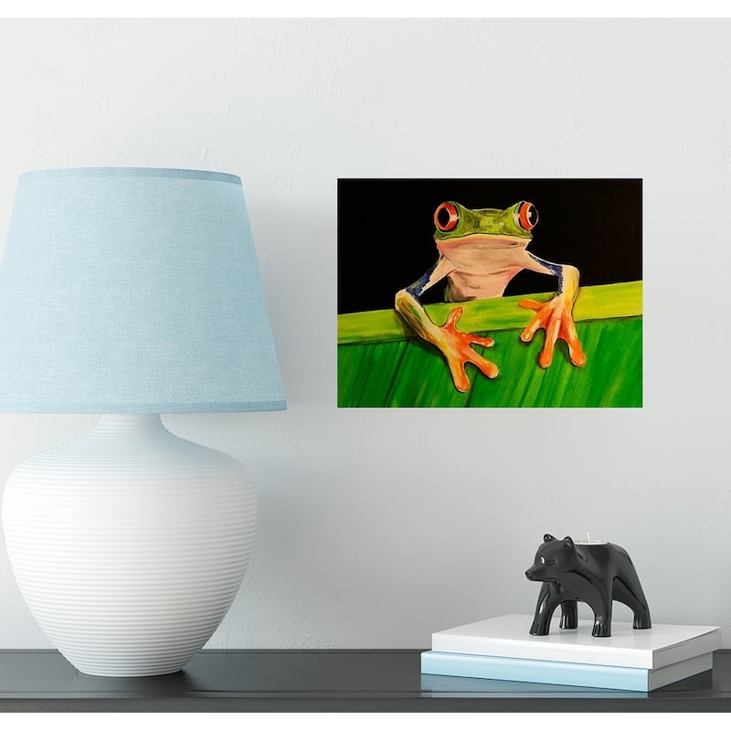 What The Frog by Ed Capeau Giclee Art Painting Reproduction POD - 12 x 16
