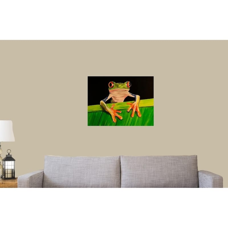 What The Frog by Ed Capeau Giclee Art Painting Reproduction POD