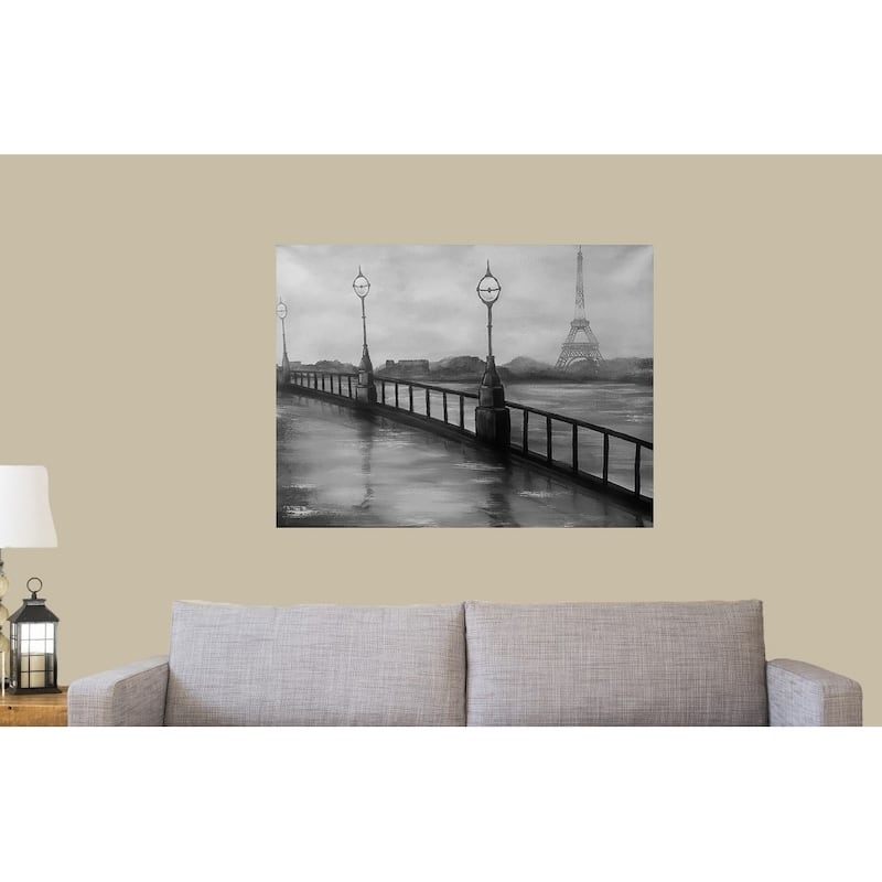 Rainy Day in Paris by Ed Capeau Giclee Art Painting Reproduction POD - 24 x 32