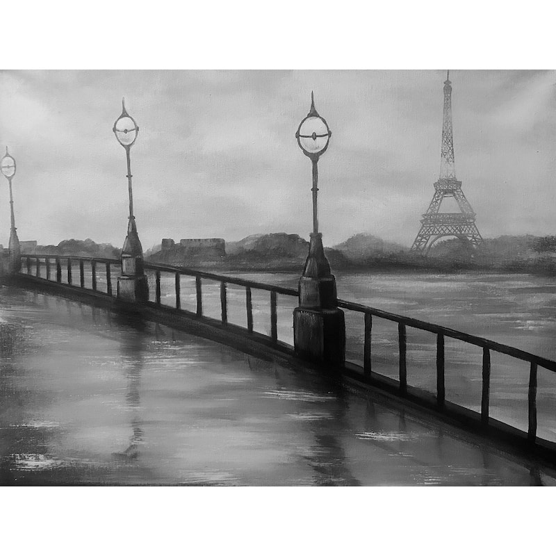 Rainy Day in Paris by Ed Capeau Giclee Art Painting Reproduction POD