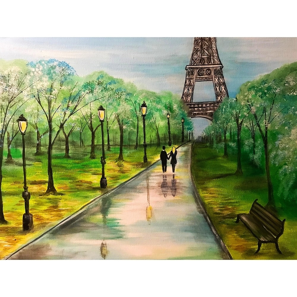 Love In Paris by Ed Capeau Giclee Art Painting Reproduction POD