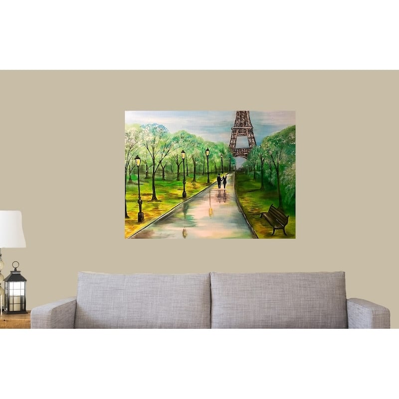 Love In Paris by Ed Capeau Giclee Art Painting Reproduction POD - 24 x 32