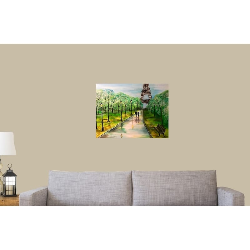 Love In Paris by Ed Capeau Giclee Art Painting Reproduction POD - 18 x 24