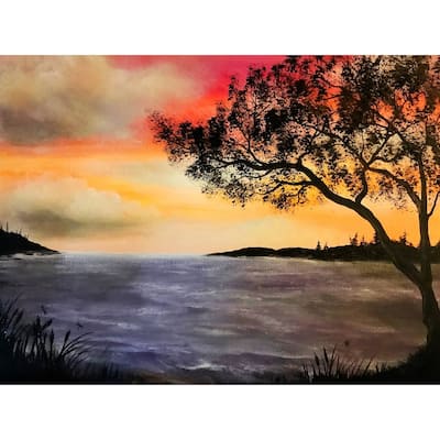 Lakeside Sunset by Ed Capeau Giclee Art Painting Reproduction POD