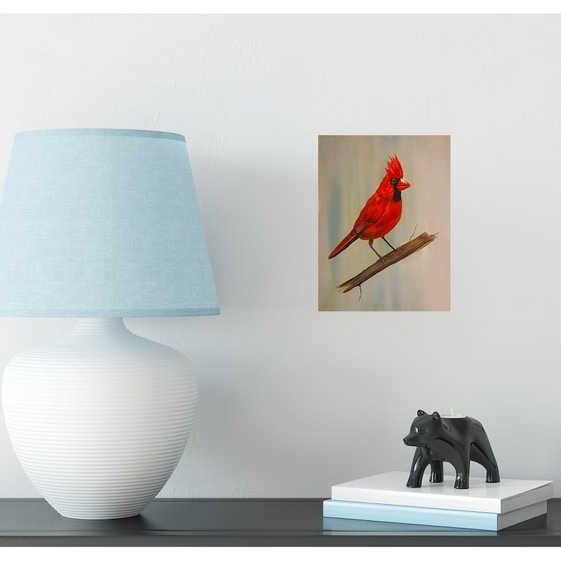 Cardinal by Ed Capeau Giclee Art Painting Reproduction POD - 8 x 10