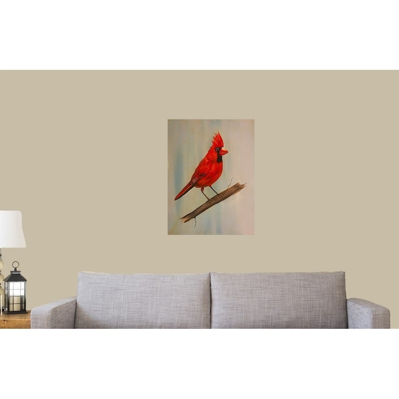 Cardinal by Ed Capeau Giclee Art Painting Reproduction POD - 18 x 24