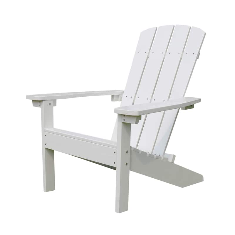 Lakeside Faux Wood Adirondack Chair - White
