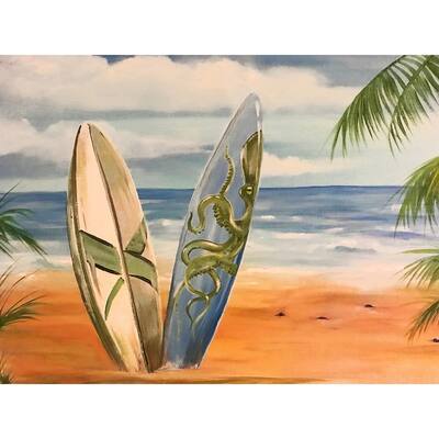 Surfs Up by Ed Capeau Giclee Art Painting Reproduction POD