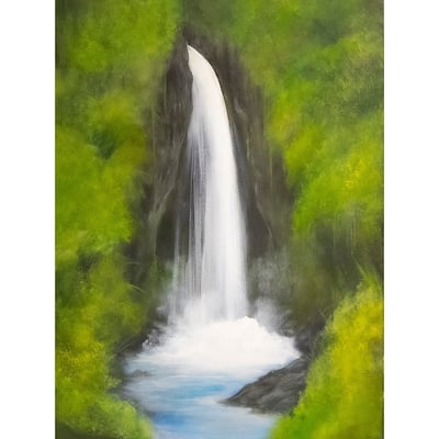 Waterfall by Ed Capeau Giclee Art Painting Reproduction POD