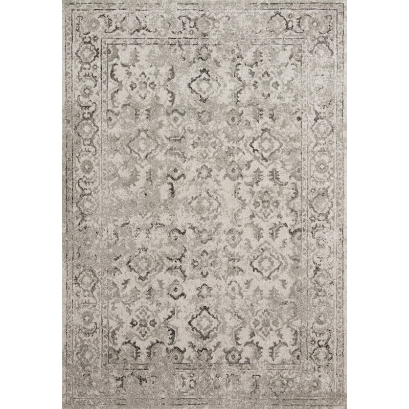 Alexander Home Bellagio Scrollwork Distressed Traditional Rug
