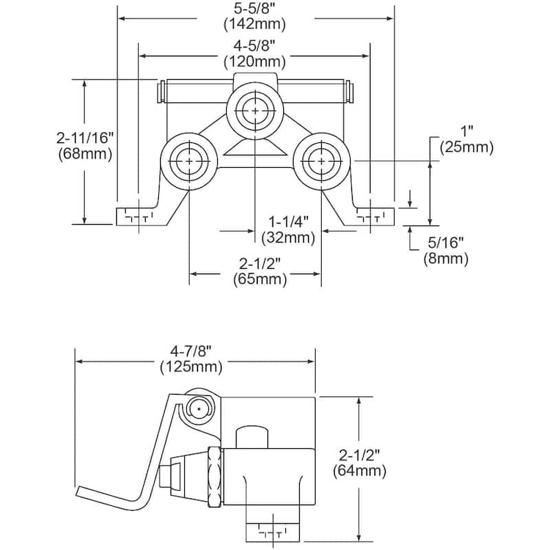 Elkay Floor Mount Double Foot Valve