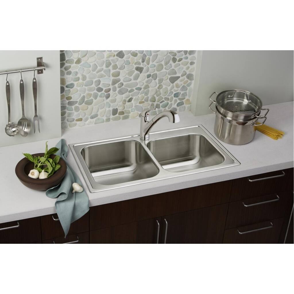 Elkay Everyday Single Hole Deck Mount Kitchen Faucet with Pull-out Spray Lever Handle + Optional Escutcheon Chrome