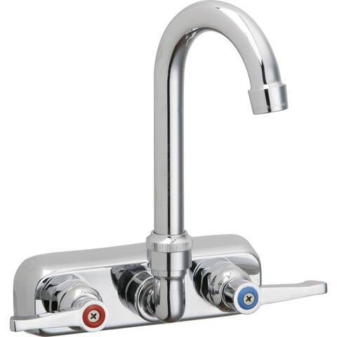 Elkay Scrub/Handwash Wall Mount Faucet - 9 x 6-11/16 x 10