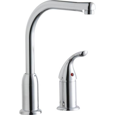Elkay Everyday Kitchen Faucet with Remote Lever Handle Restricted Spout Chrome