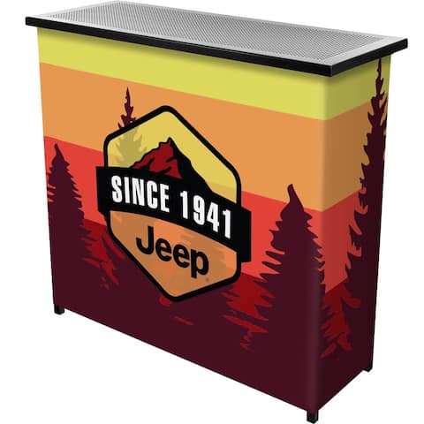 Jeep Sunset Mountain Collapsible Portable Bar