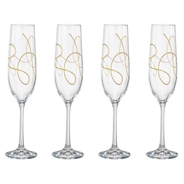 Majestic Gifts Inc. European Glass Toasting Flutes S/49oz Bed Bath