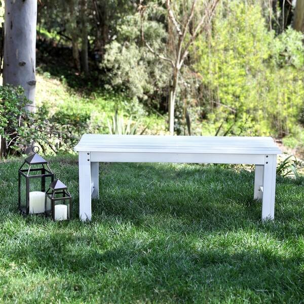 Shop 4 Ft Backless Garden Bench Free Shipping Today Overstock