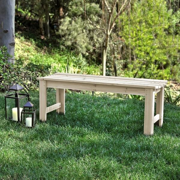 Shop 4 Ft Backless Garden Bench Free Shipping Today Overstock