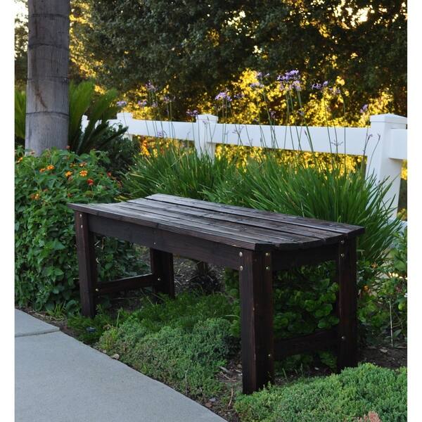 Shop 4 Ft Backless Garden Bench Free Shipping Today Overstock