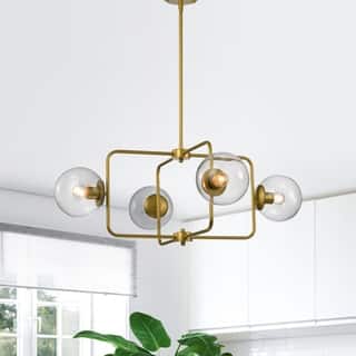 Carson Carrington Yckelsbo 4-Light Satin Gold Chandelier