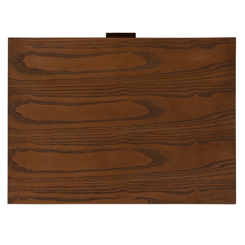 Linon Carter Mid-Century Walnut Nightstand