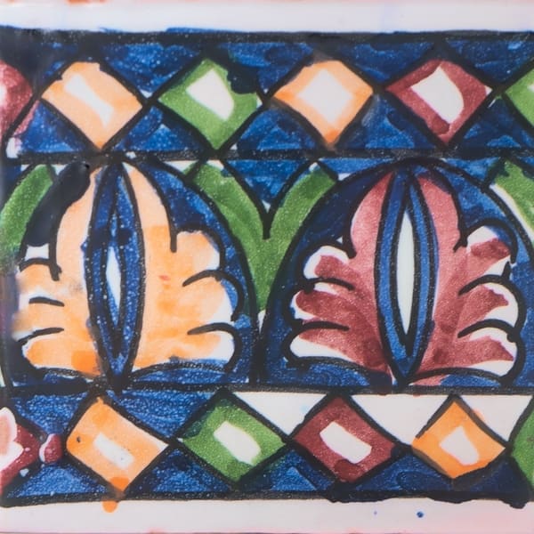 slide 2 of 5, Handmade Border Tile (Morocco)