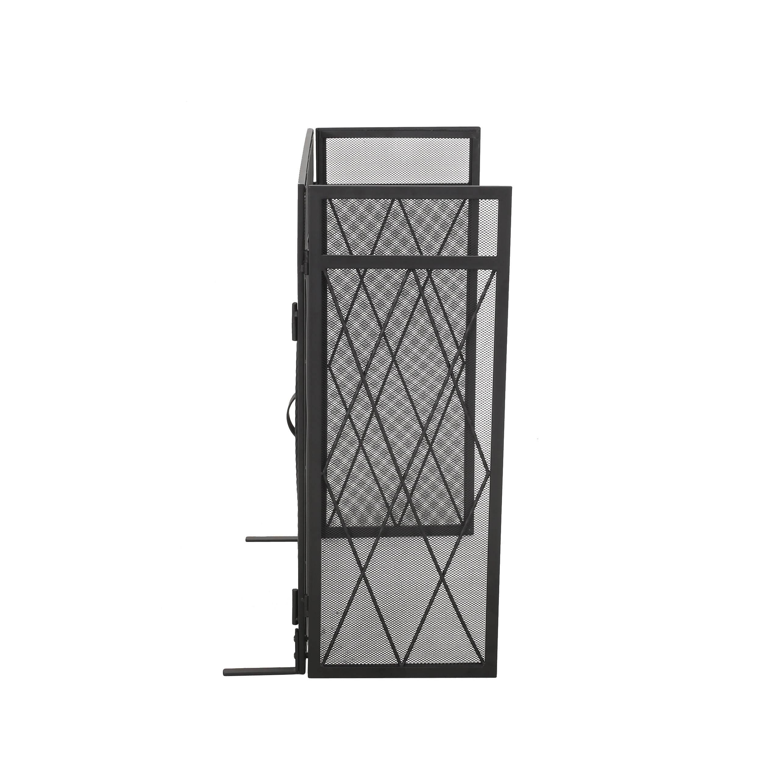 Blyfield Modern Iron Folding Fireplace Screen with Door by Christopher  Knight Home On Sale Bed Bath  Beyond 30355197