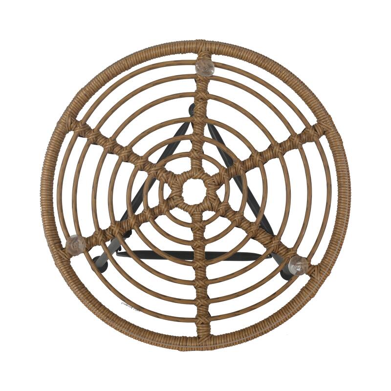 Spinnaker Outdoor Boho Wicker 3 Piece Chat Set by Christopher Knight Home