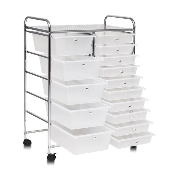 Shop 15 Drawer Utility Organizer Rolling Cart With Wheels Free
