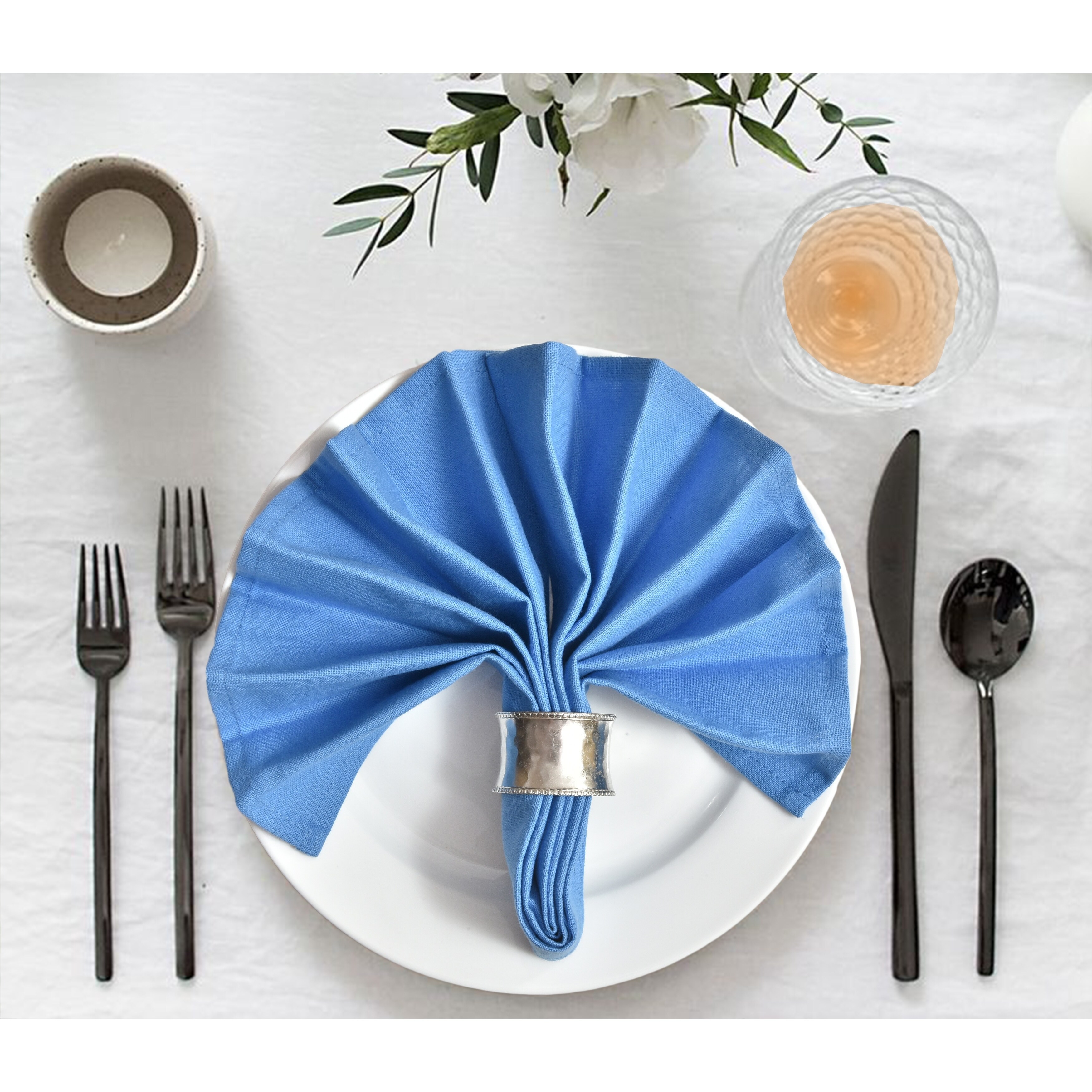 for Dinners,Weddings,Cocktail Parties /& Home Use Navy Blue Soft,Comfortable /&Reusable Cotton Napkins MZXcuin Cloth Napkins 12 Pack 18 X 18 Inches 100/% Cotton