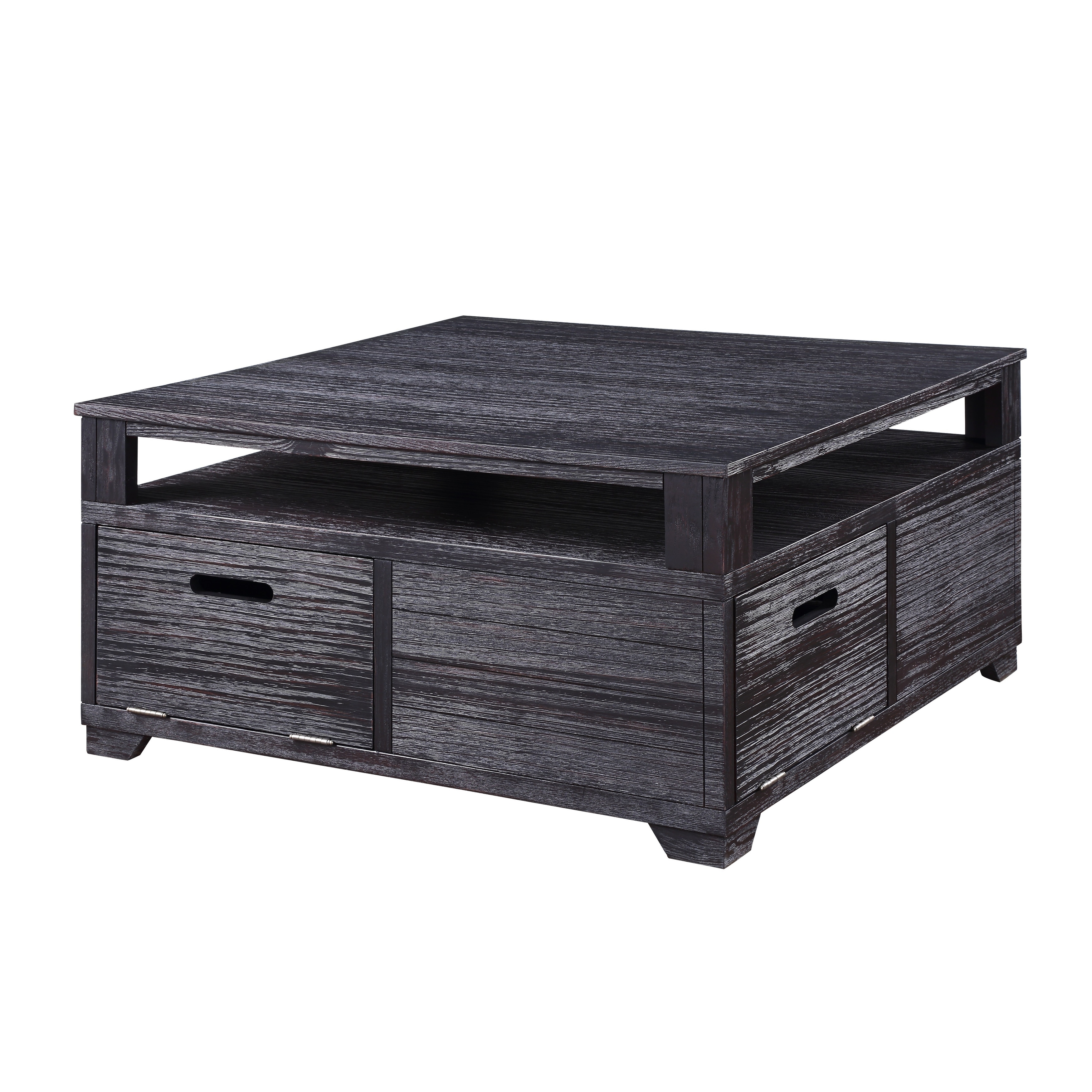 Shop Wooden Coffee Table With Drop Down Door Storage Antique