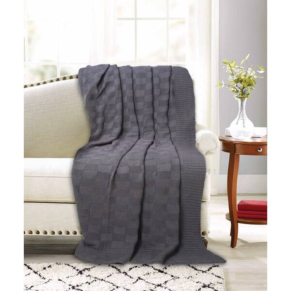 Shop Glamburg Knitted Throw Blanket 50x60 For Couch Sofa Bed