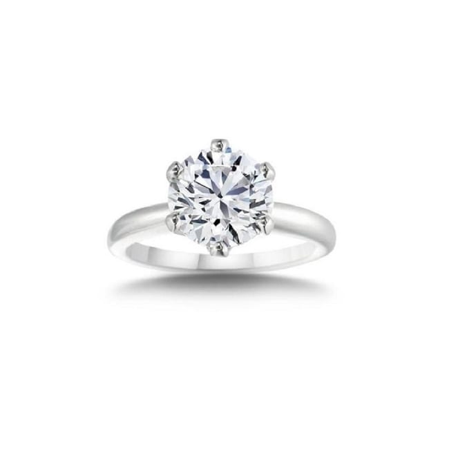 2.00 Ct 14K White Gold Round Cut Halo Engagement Wedding Propose Promise Ring