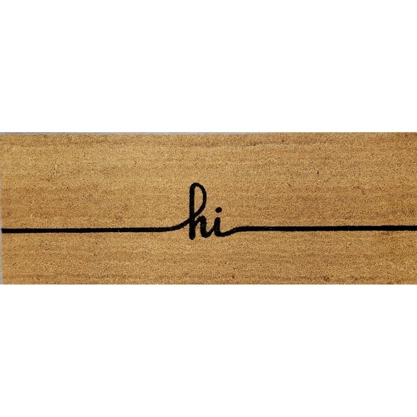 Shop "Hi" Large Coir Double Door Mat Overstock 30359905