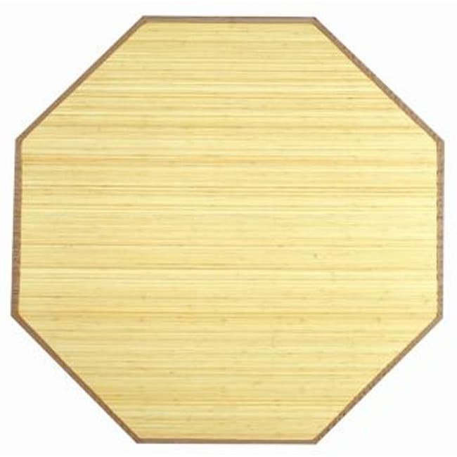 Natural Bamboo Rug (3 Octagon)