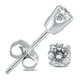 preview thumbnail 1 of 1, 1/3 Carat TW Diamond Solitaire Stud Earrings in 14K White Gold (I-J COLOR, SI2-SI3 CLARITY)