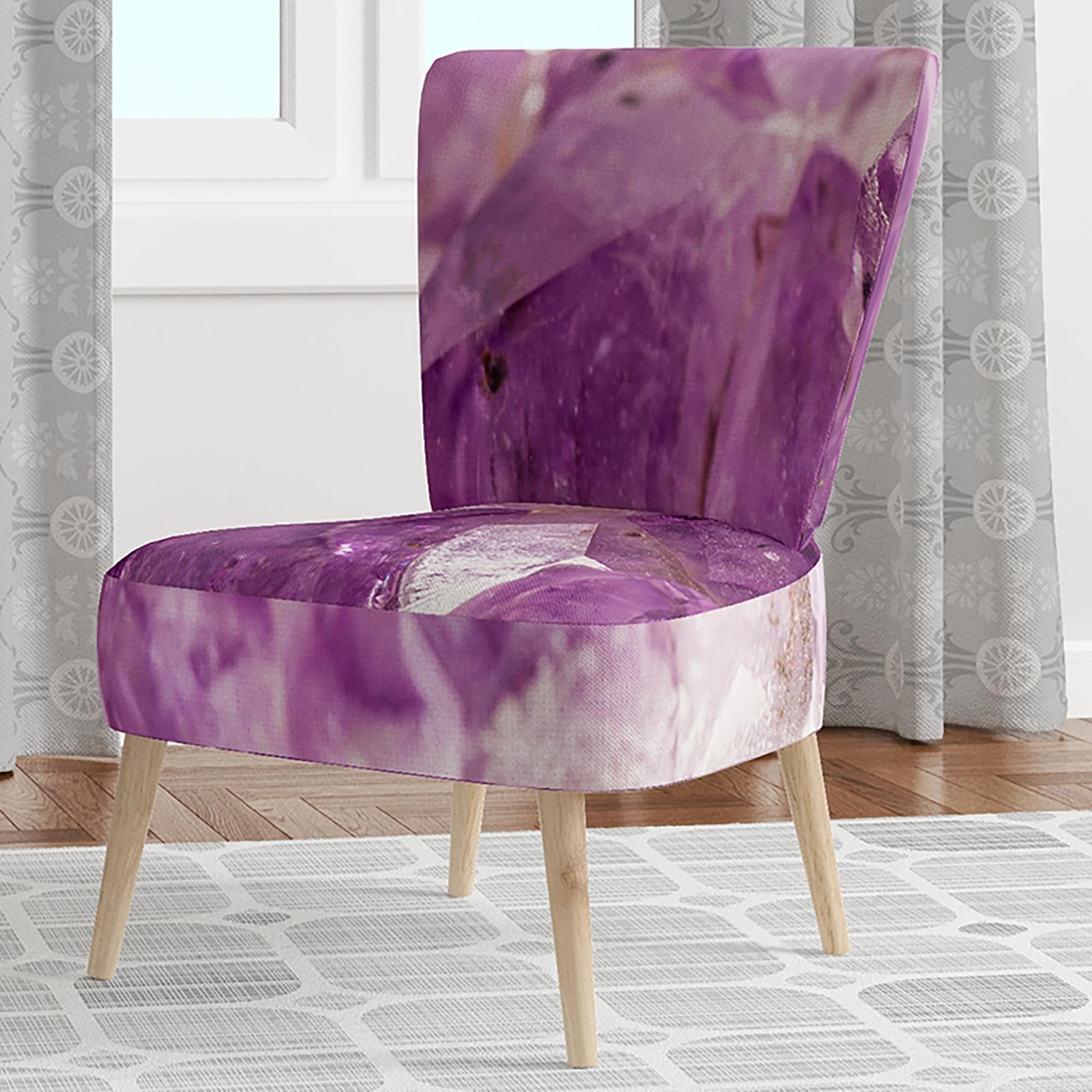 lilac cocktail chair