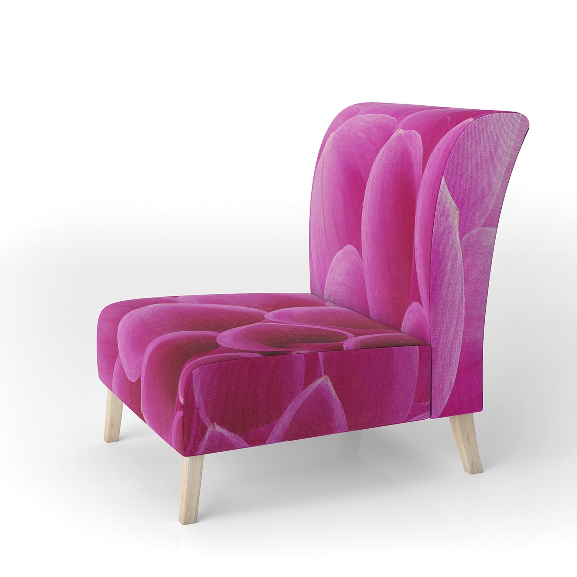 dark pink accent chair