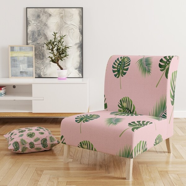 palm leaf accent chair